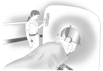 The CT scan is painless but takes from 5–10 minutes