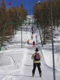 Ski slope at Milky Way Ski Challenge