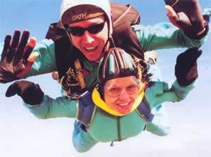 Joanne's parachute jump