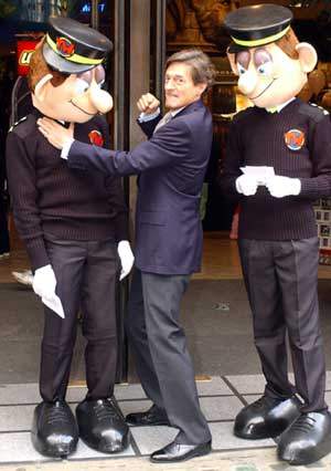 Nigel Havers promoting the game