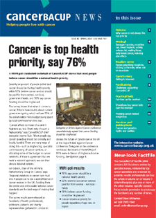 Headline: Cancer is top health priority, say 76%